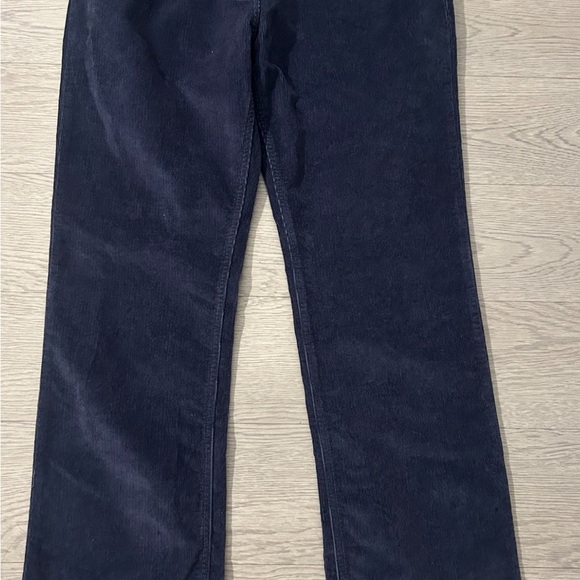 House of Bruar Womens Corduroy Pants Blue Straight Leg Size 14 - Picture 5 of 6